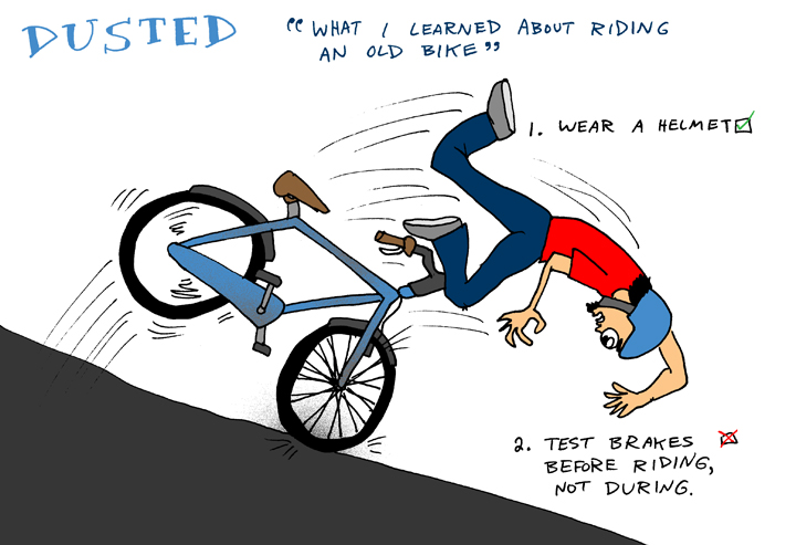 dustinland bike crash comic