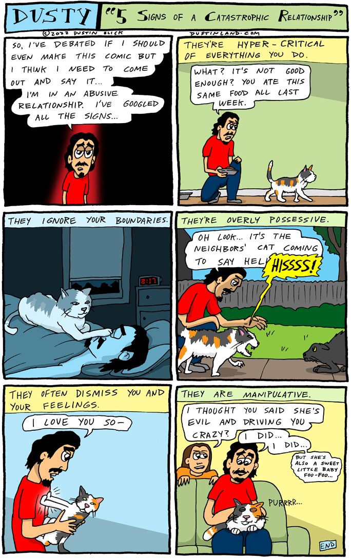 dustinland cat relationship comic