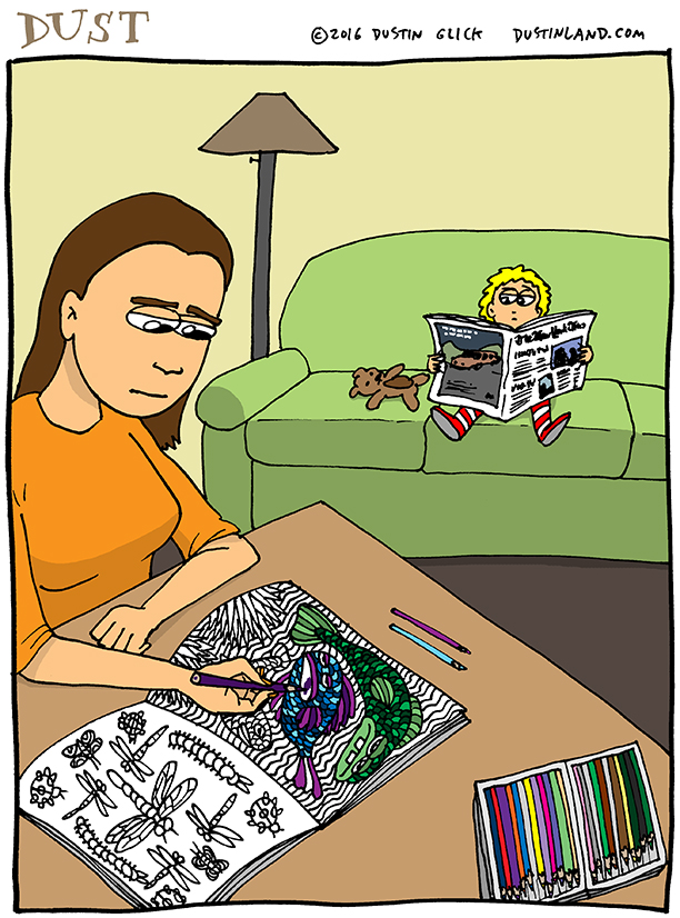 dustinland coloring comic