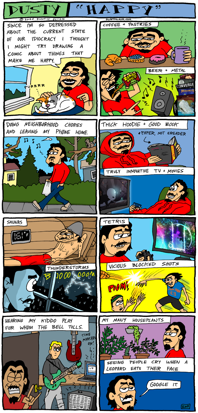 dustinland happy comic