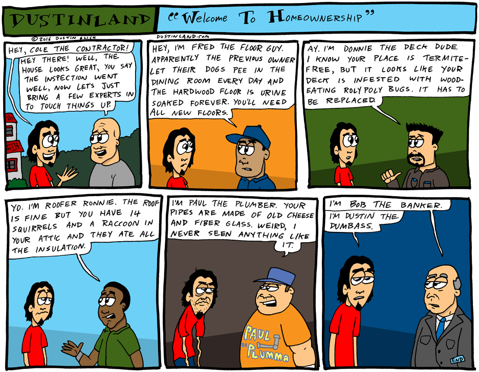 dustinland welcome to home ownership comic