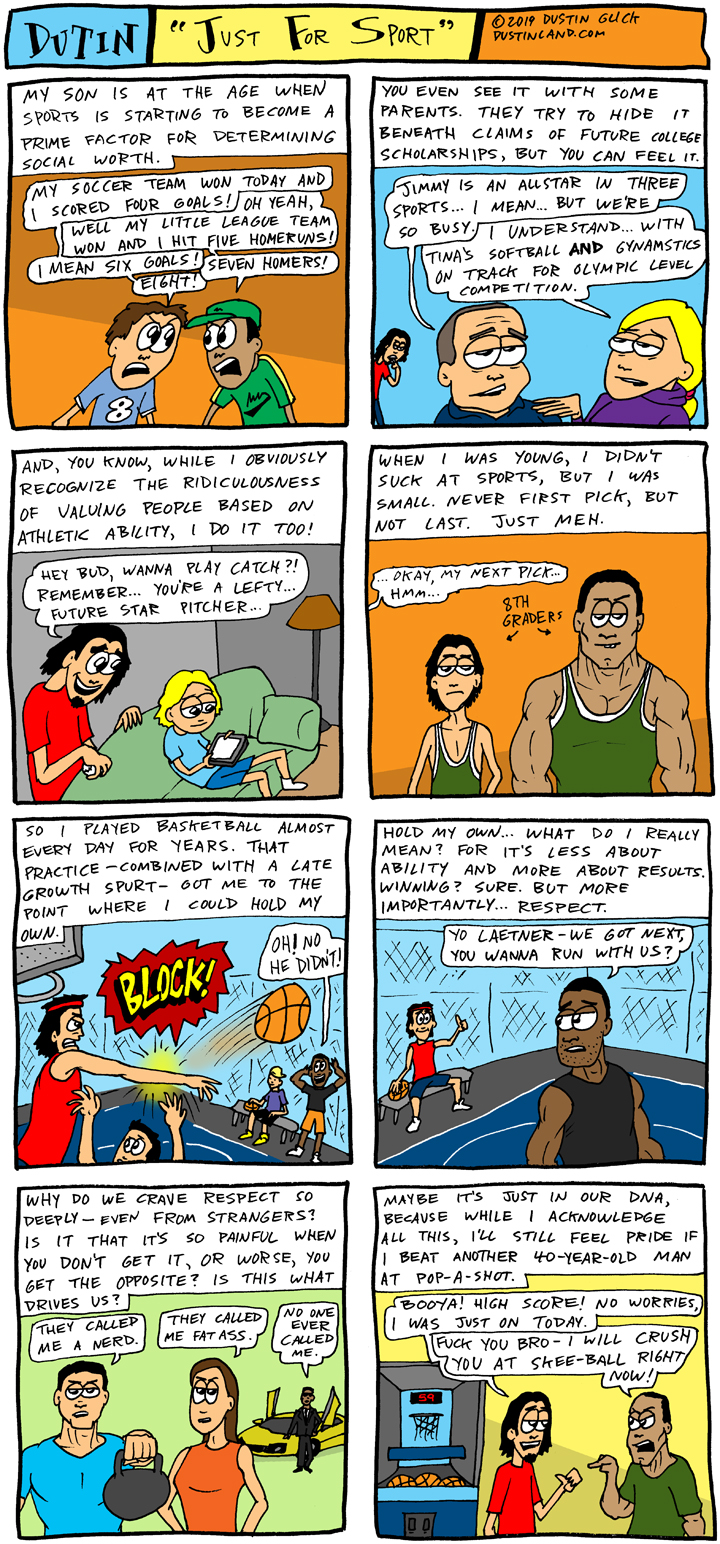 dustinland just for sport comic