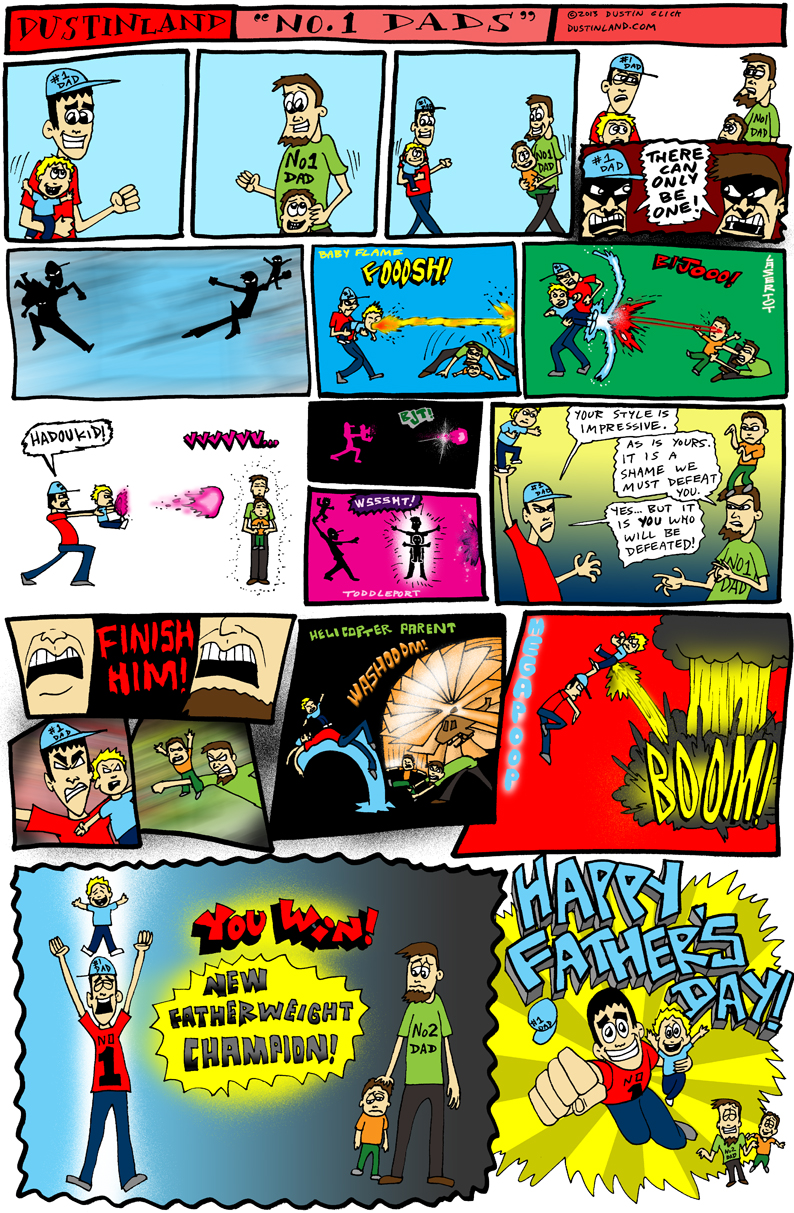 dustinladn no 1 dads fathers day comic