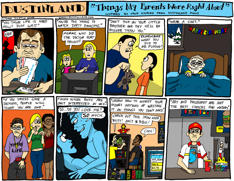 dustinland comic cartoon parents