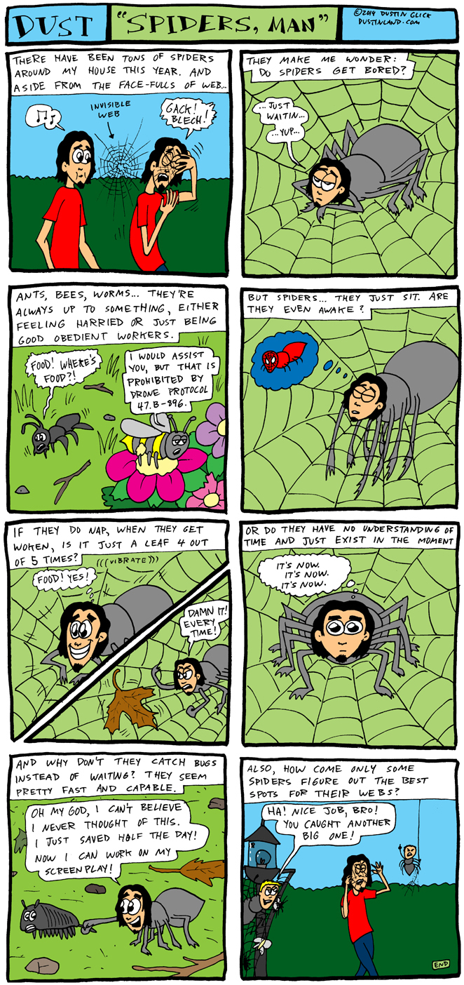 dustinland spiders man comic