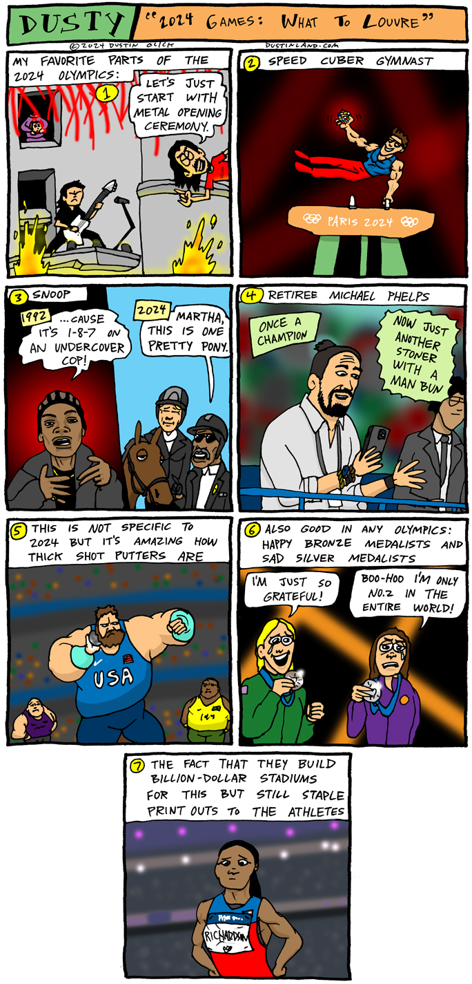 dustinland 2024 Olympic Games comic