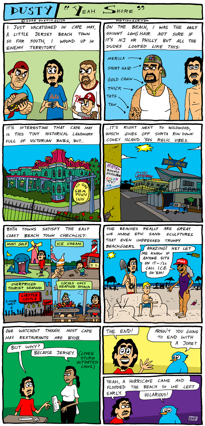dustinland cape may comic