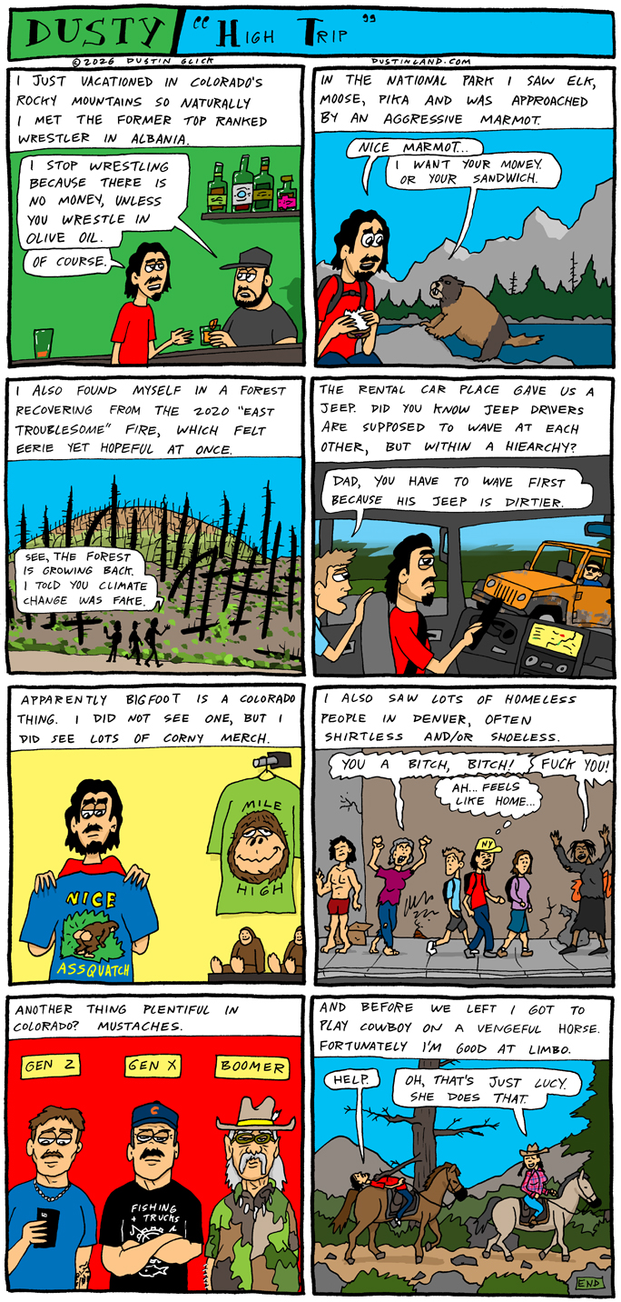 dustinland colorado comic