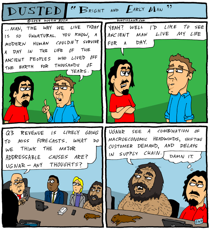 dustinland early man comic