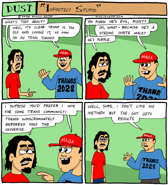 dustinland infinitely stupid