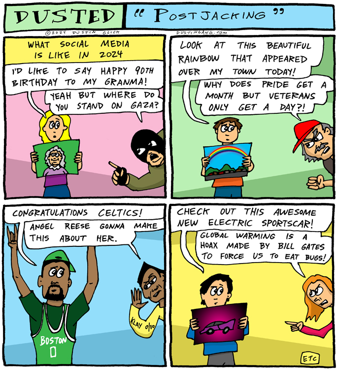 dustinland comic postjacking