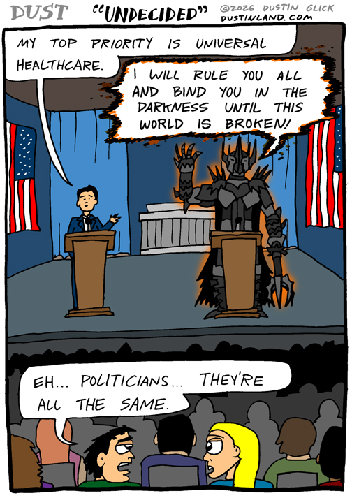 dustinland undecided comic